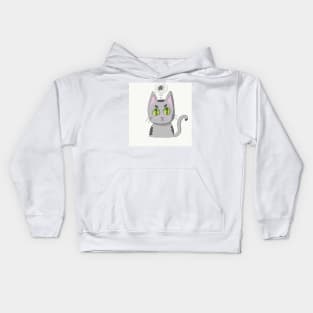 Angry Cat Kids Hoodie